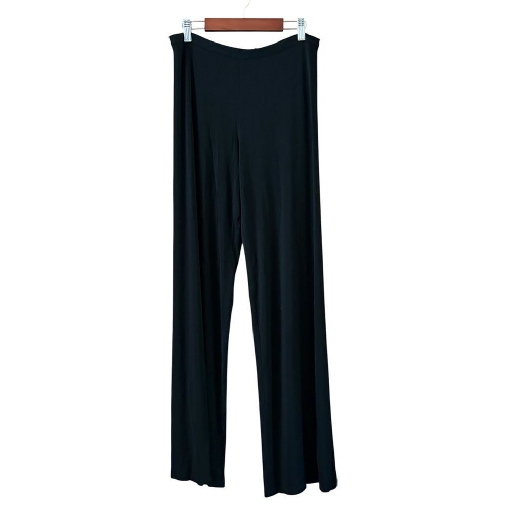 Vintage Ralph Lauren Collection Purple Label Black Wide Leg Pants Size 6 Neutral